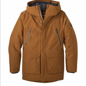 Outdoor Research Stormcraft down parka xl saddle